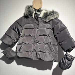 Doudoune capuche et mouffle Tape à l'Oeil 12 mois