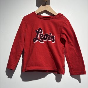 Tshirt manches longues rouge Levis 2 ans