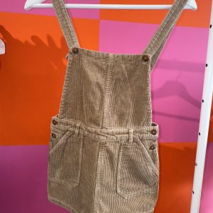 Salopette short velours cotelé marron Monoprix 10 ans