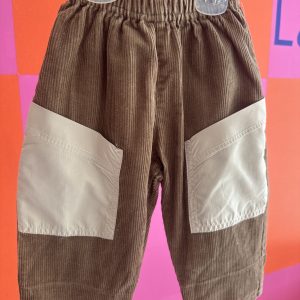 Pantalon velours cotelé marron vintage Marque inconnue 6 mois