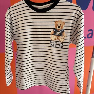 Tshirt manches longues "real friends, true freedom" Zara 8 ans