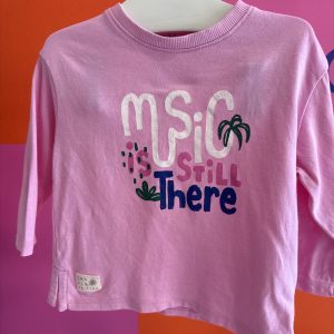 Tshirt manches longues "Music is still there" Kiabi 9 mois
