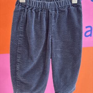 Pantalon velours cotelé bleu marine Zara 6 mois