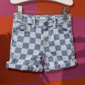 Short jean damier Kiabi 3 ans