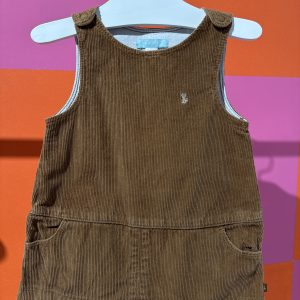Robe velours cotelé marron Obaibi 2 ans