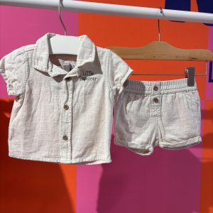 Ensemble NPO Baby chemisette et short 6 mois