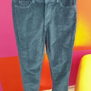 Pantalon velours côtelé vert Kiabi 10 ans