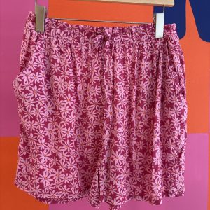 Short rose fleurie Primark 13 ans