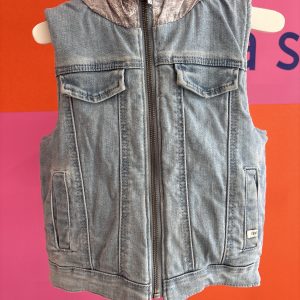 Veste sans manche reversible en jean IKKS 3 ans