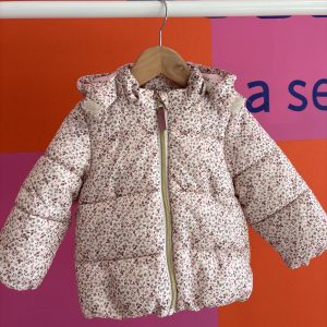 Doudoune à capuche fleuri H&M 12 mois