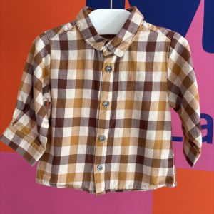 Chemise à carreaux marque inconnue 6 mois