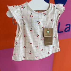 Tshirt motif cerises Boutchou 6 mois