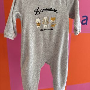 Pyjama "l'aventure avec mes amis" Mots d'enfants 12 mois