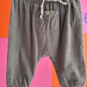 Pantalon velours cotelé gris Zara 6 mois