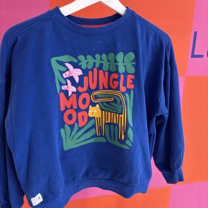 Sweat bleu "Jungle Mood" Kiabi 12 ans