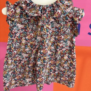 Chemisier débardeur fleuri Souris et Grenadine 2 ans