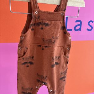 Combinaison salopette brique Arsène et les pipelettes 6 mois