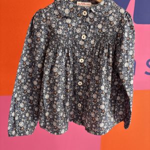 Chemisier manches longues fleuri Pesciolino Rosso 2 ans