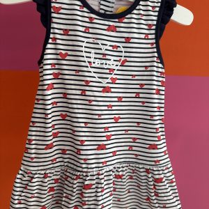 Robe marinière avec coeur Losan 6 mois