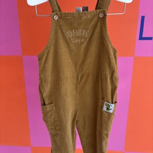 Salopette marron velours cotelé MO kids 9 mois