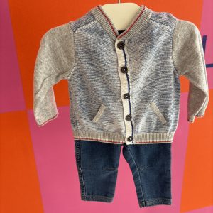 Ensemble gilet et jean Catimini 3 mois