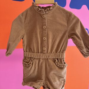 Combishort velours cotelé Tape à l'oeil 3 mois