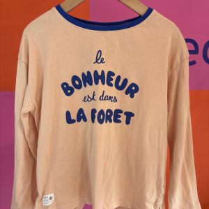 Tshirt manches longues "le bonheur est dans la forêt Kiabi 8 ans