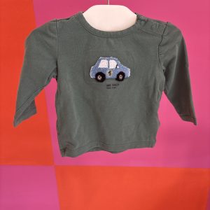Tshirt manches longues voiture Cuddles and smile 3 mois