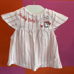 Robe rayée Smiley 1 mois