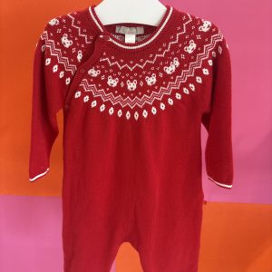 Combinaison rouge épaisse Obaibi 9 mois
