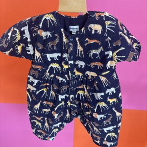 Combinaison épaisse motifs animaux de la savane Catimini 3 mois
