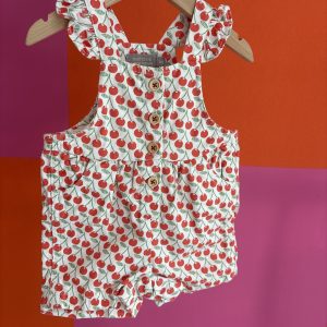 Salopette motif cerise Boutchou 6 mois