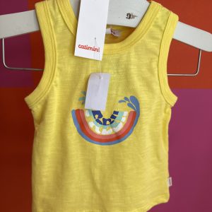 Tshirt jaune "Fresh" Catimini 6 mois