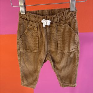 Pantalon velours cotelé marron Emile et Ida 3 mois