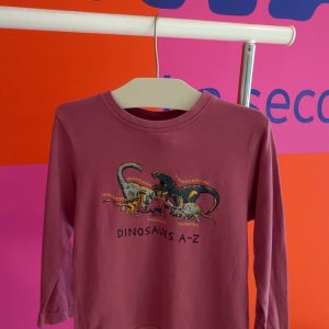 Tshirt manches longues dinosaure Primark 3-4 ans
